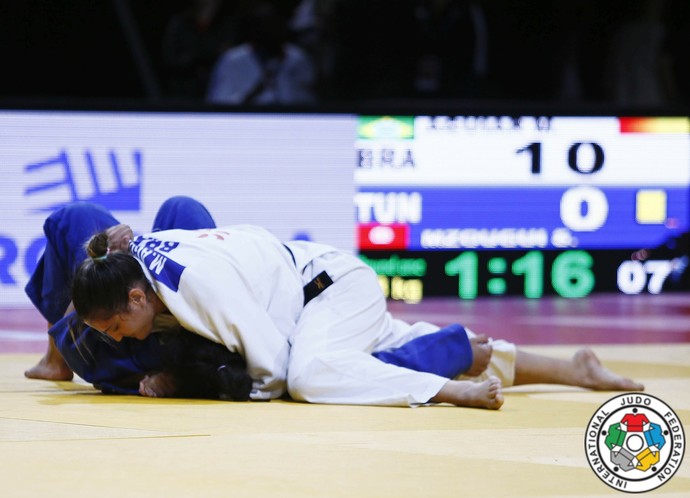 Mayra Aguiar Grand Slam de Paris judô (Foto: Dilvugação / IJF)