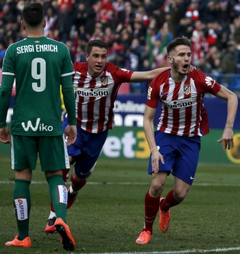  Saul Niguez e Angel Correa - Atlético de Madrid e Eibar (Foto: AFP)