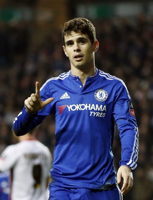 Oscar, MK Dons x Chelsea, Copa da Inglaterra 2016, FA Cup (Foto: Reuters)