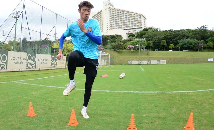 Zhang Lu goleiro reforço Tianjin Quanjian China Luxemburgo (Foto: Alexandre Vidal - Tianjian Quanjian)