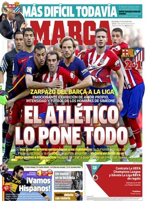 Capa do Marca - Barcelona x Atlético de Madrid (Foto: Reprodução)