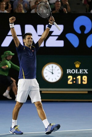 Novak Djokovic venceu Federer (Foto: Reuters)