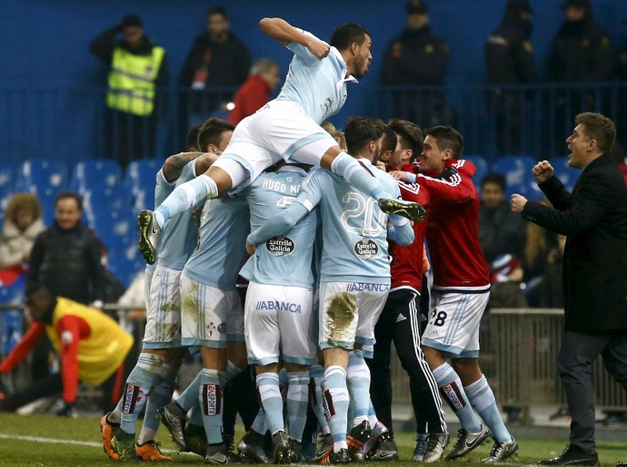 Celta de Vigo comemoração gol Guidetti Atlético de Madrid (Foto: Reuters)