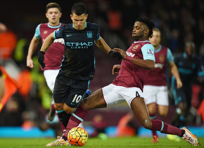 Sergio Agüero jogou bem, mas Manchester City não venceu o West Ham (Foto: REUTERS)