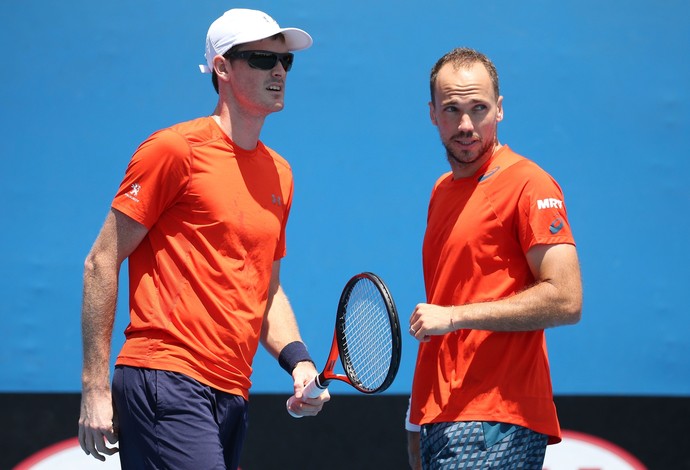 Bruno Soares e Jamie Murray Australia Open (Foto: Pat Scala / Stringer / Getty Images)