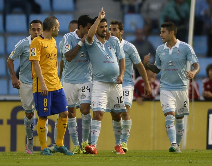 Nolito Barcelona x Celta (Foto: AFP)