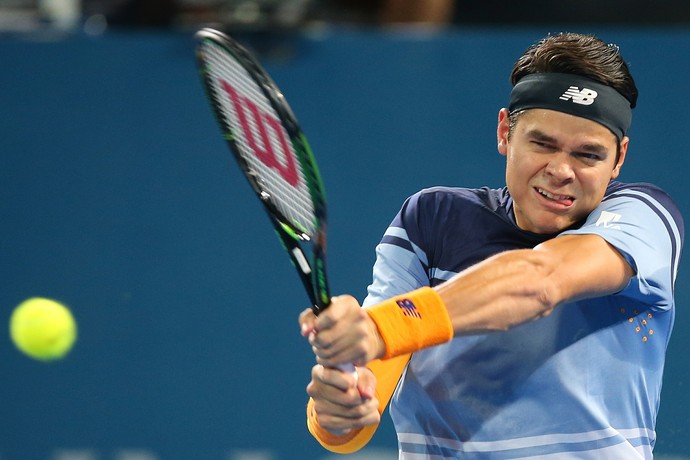 Milos Raonic vence Roger federer na final de Birsbane (Foto: Getty Images)