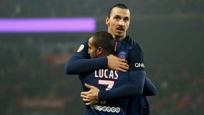 Ibrahimovic Lucas PSG Lyon (Foto: Reuters)