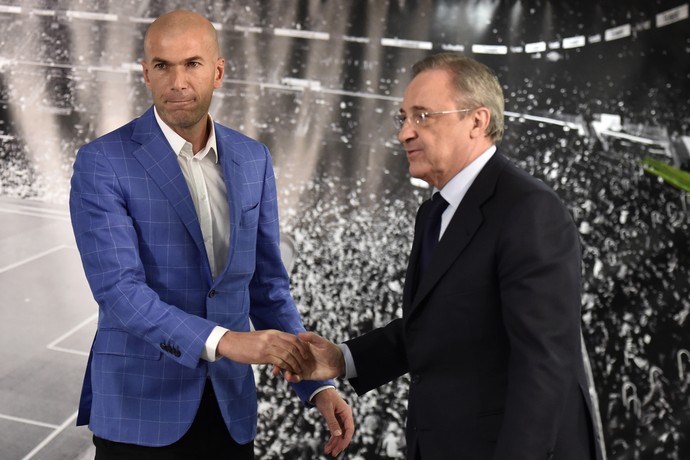 Zidane Florentino Perez Real Madrid (Foto: AFP)