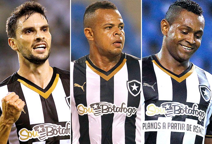 Montagem Pimpão, Bill e Jobson botafogo (Foto: Globoesporte.com)