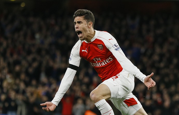 Gabriel Paulista Arsenal Gol Líder (Foto: AP Photo/Kirsty Wigglesworth)