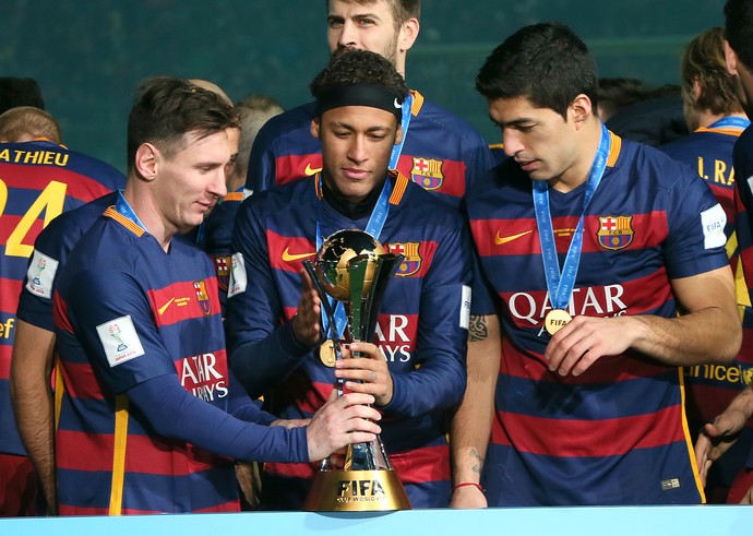 Messi Neymar Suárez Barcelona (Foto: AP)