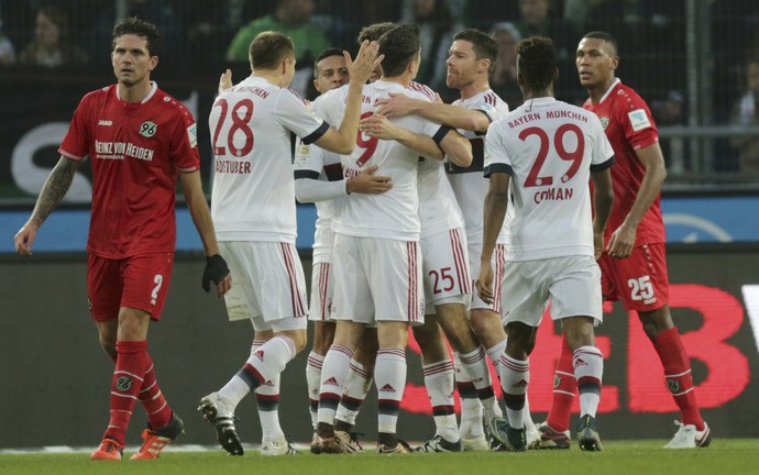 Müller gol Bayern x Hannover (Foto: Reuters)