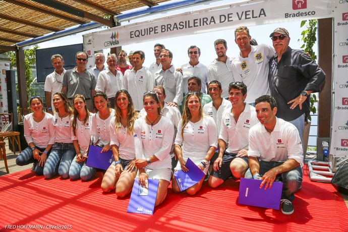 Equipe brasileira de vela padrinhos (Foto: Fred Hoffmann/CBVela)