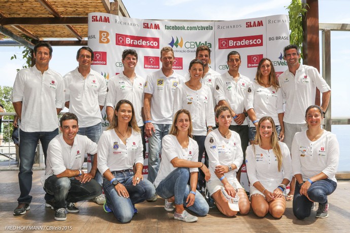 Equipe brasileira de vela  (Foto: Fred Hoffmann/CBVela)