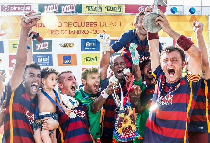 Barcelona conquista o título mundial após vitória, de virada, sobre o Vasco (Foto: beachsoccer.com/Marcello Zambrana)