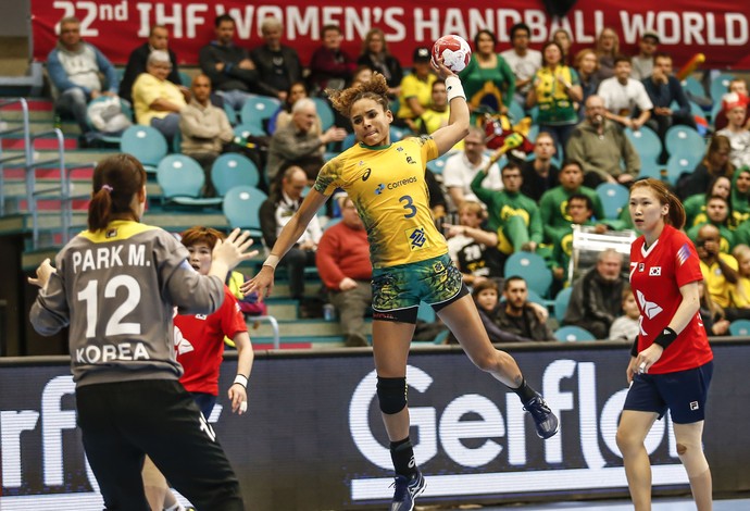 Alexandra no Mundial de handebol da Dinamarca tem Brasil x Coreia do Sul (Foto: Wander Roberto / Inovafoto)