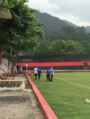 Jorge treino Flamengo (Foto: Ivan Raupp)