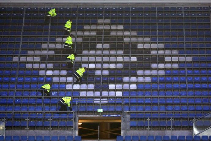 Policiais Hamburgo Borussia Dortmund (Foto: AP)