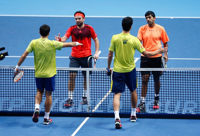 ATP Finals tênis -  Rohan Bopanna e Florin Mergea x Marcelo Melo e Ivan Dodig (Foto: Getty Images)