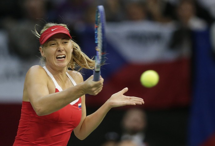 Maria Sharapova na final da Fed Cup (Foto: AP Photo)