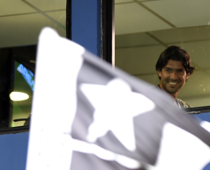 loco Abreu Botafogo (Foto: André Durão / GloboEsporte.com)