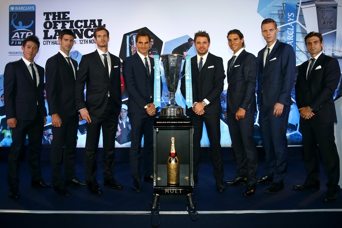 Kei Nishikori, Novak Djokovic, Andy Murray, Roger Federer, Stan Wawrinka, Rafael Nadal, Tomas Berdych, David Ferrer, ATP Finals (Foto: Getty Images)