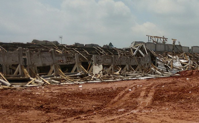 Arquibancada do estádio do Água Santa, Diadema (Foto: Yan Resende)