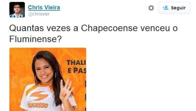 Chape x Flu zoação (Foto: Reprodução/Twitter)