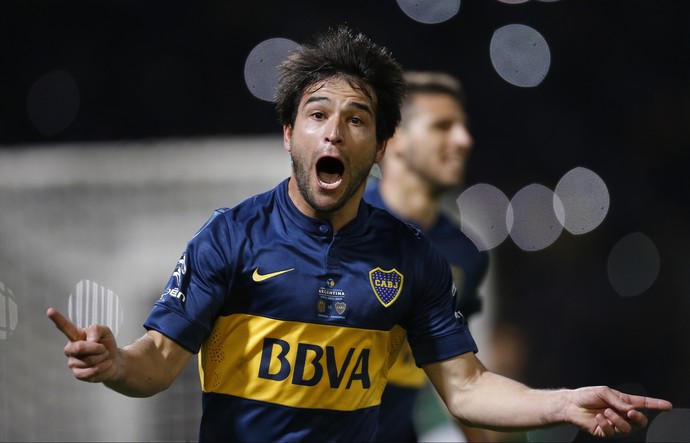 Lodeiro - Boca Juniors x Rosário Central (Foto: EFE)