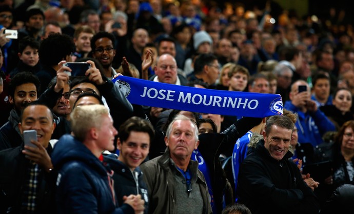 faixa José Mourinho, Chelsea x Dínamo de Kiev, Liga dos Campeões (Foto: Getty Images)