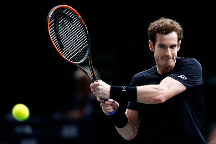 Andy Murray contra Borna Coric no Masters 1000 de Paris (Foto: Getty Images)