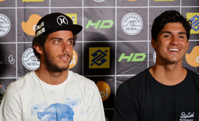 Filipe Toledo, Gabriel Medina (Foto: Danilo Sardinha/GloboEsporte.com)