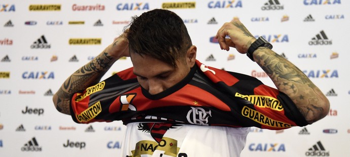 Guerrero apresentação Flamengo (Foto: André Durão)