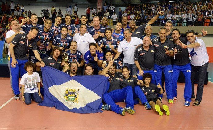 Taubaté campeão paulista de vôlei (Foto: Rosana Naggar/FPV)