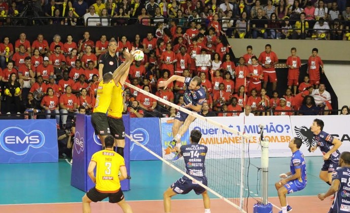 Taubaté Sesi final Paulista de Vôlei em SP (Foto: Divulgação / Funvic Taubaté)