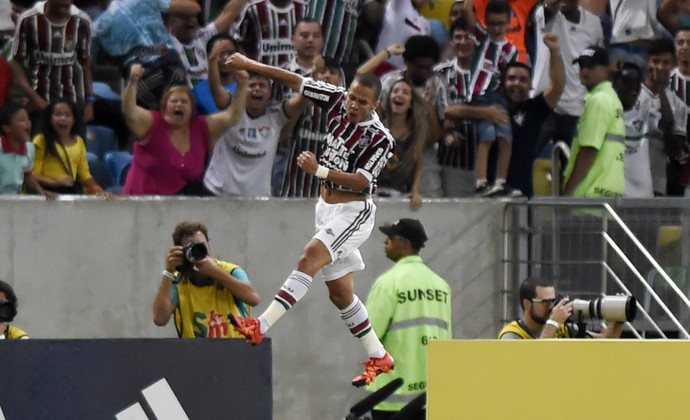 Marcos Junior gol - Fluminense x Palmeiras (Foto: André Durão / GloboEsporte.com)