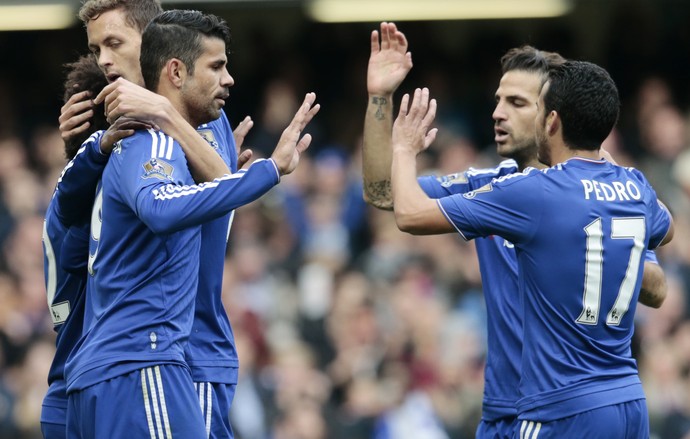 Diego Costa gol Chelsea x Aston Villa (Foto: Reuters)