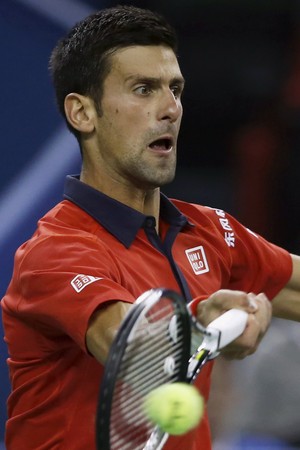 Novak Djokovic x Martin Klizan Masters 1000 Xangai tenis (Foto: Reuters)