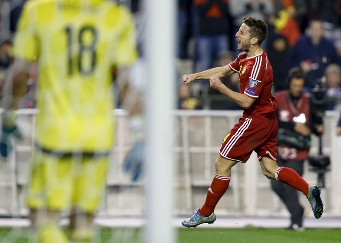 Mertens - Bélgica x Israel (Foto: Reuters)