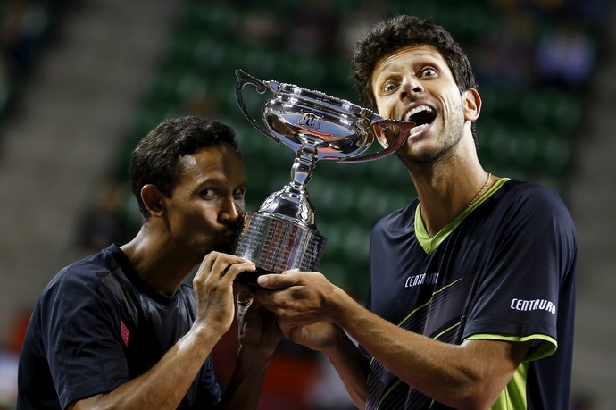 Marcelo Melo e Raven Klaasen ATP 500 de Tóquio (Foto: Thomas Peter/Reuters)