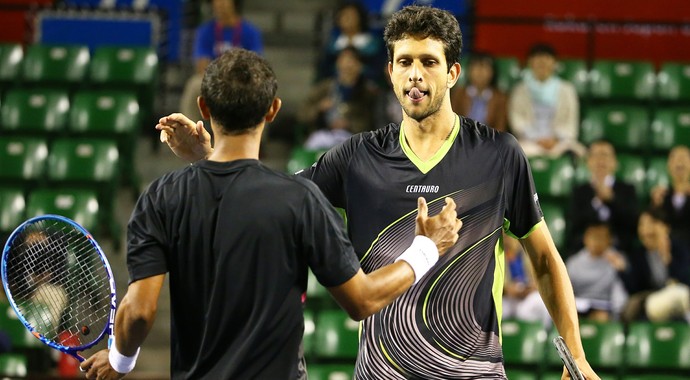 Marcelo Melo e Raven Klaasen vencem semifinal do ATP de Tóquio (Foto: Getty Images)