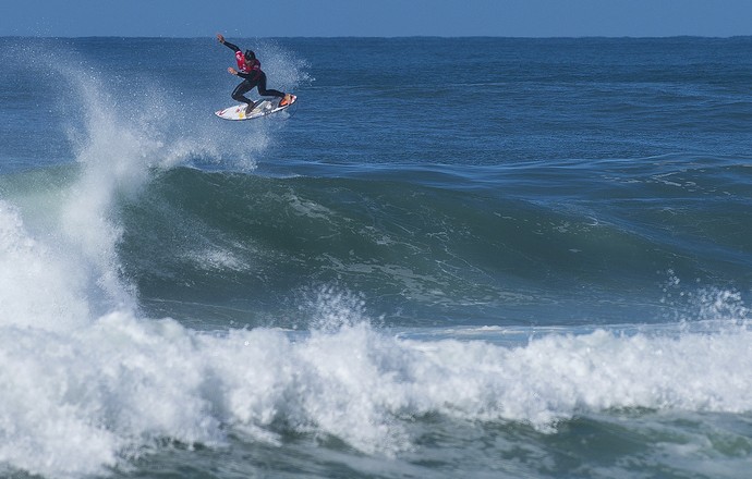 Gabriel Medina em ação na etapa do Circuito Mundial de Surfe em Hossegor na França (Foto:  WSL / Kirstin)