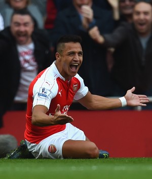 Alexis Sanchez, Arsenal x Manchester United Campeonato Inglês 2015-2016 (Foto: Getty Images)