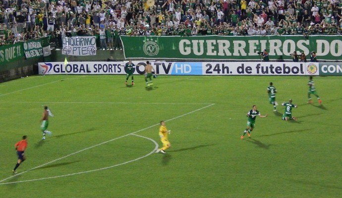 Chapecoense x Libertad comemoração (Foto: Laion Espíndula)