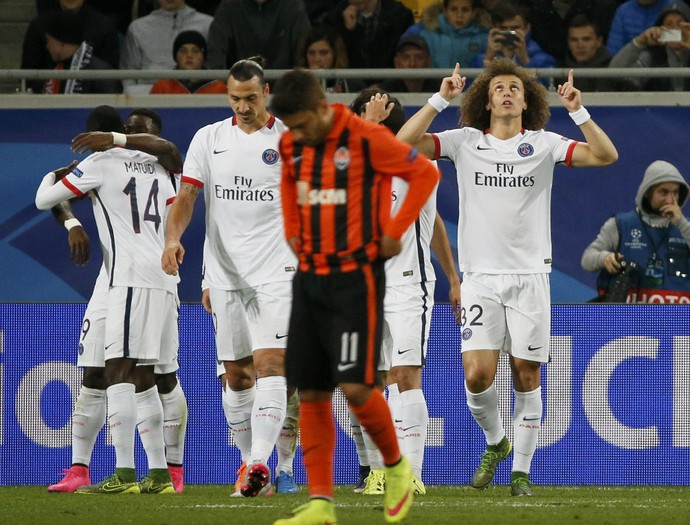 David Luiz Paris Saint-Germain Shakhtar Donetsk (Foto: Reuters)