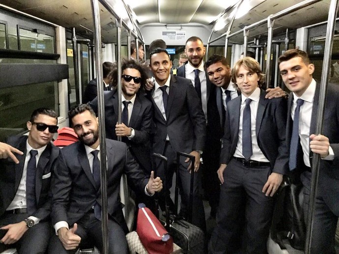 Real Madrid viagem Malmö (Foto: Reprodução/Twitter)