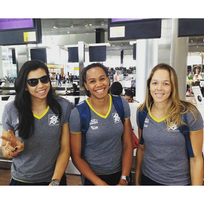 seleção brasileira, embarque, sul-americano de vôlei (Foto: Reprodução / Instagram)