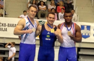 Arthur Zanetti campeão copa do mundo ginástica croácia (Foto: Reprodução/Facebook)