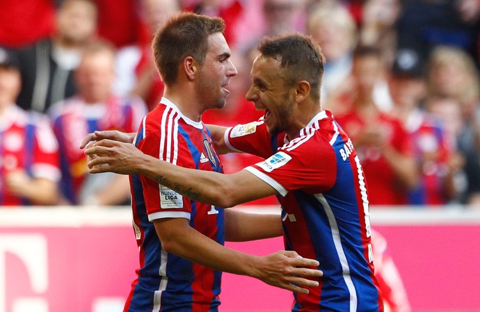 lahm rafinha bayern munique x werder bremen (Foto: Reuters)